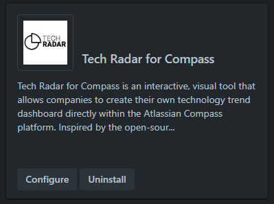 Configure Tech Radar